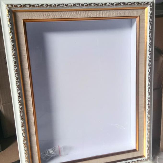 Bingkai mahar 3D uk.30x40cm - Putih