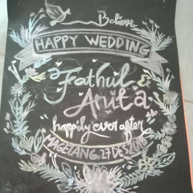 

Chalk board .