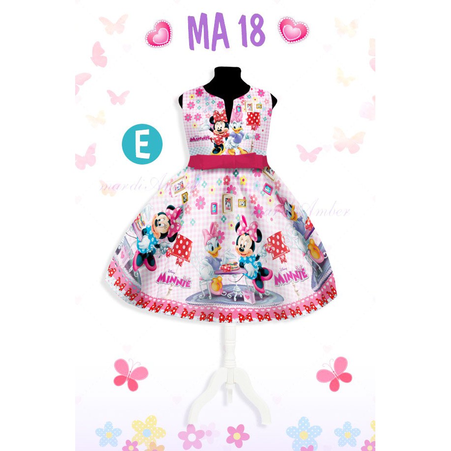 MA18 DRESS ANAK FROZEN LITTLEPONY KODE ABCDEF