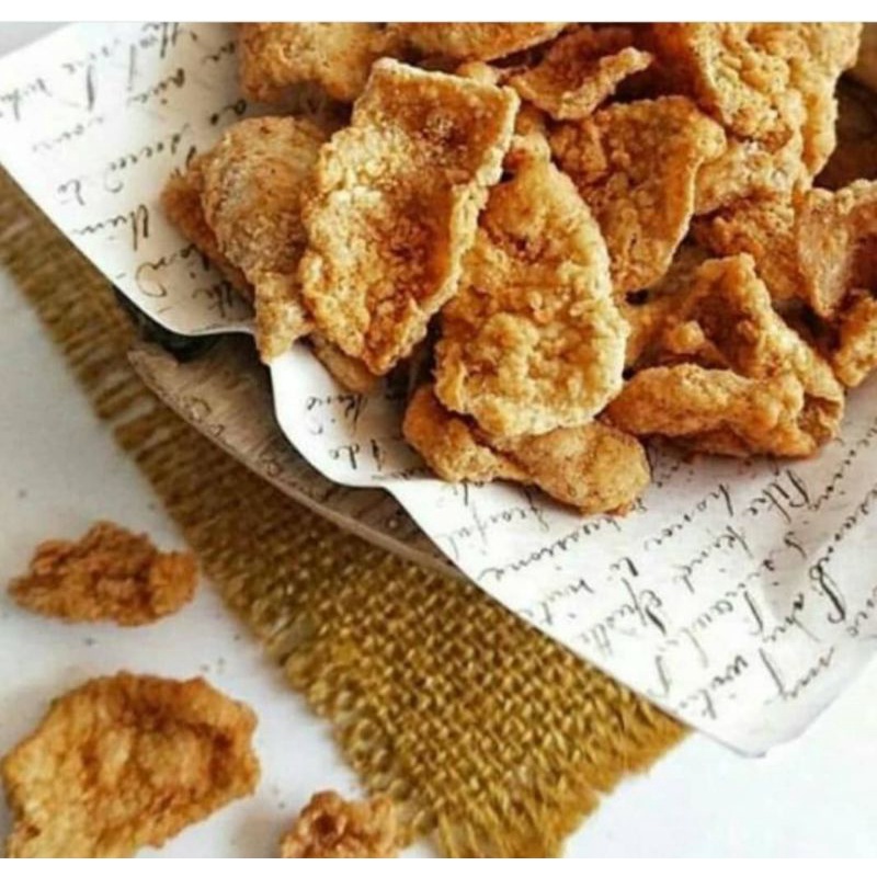 KERIPIK KULIT CRISPY KRIUK CIKRUHORIGINAL | JAJANAN | CEMILAN KITA | MAKANAN RINGAN | 75GRM