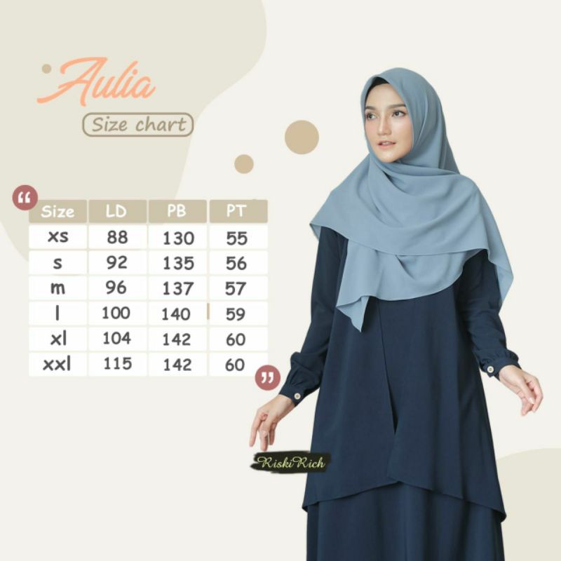 gamis aulia gamis rasa rompi, gamis busui gamis ori Riskirich gamis remaja dewasa