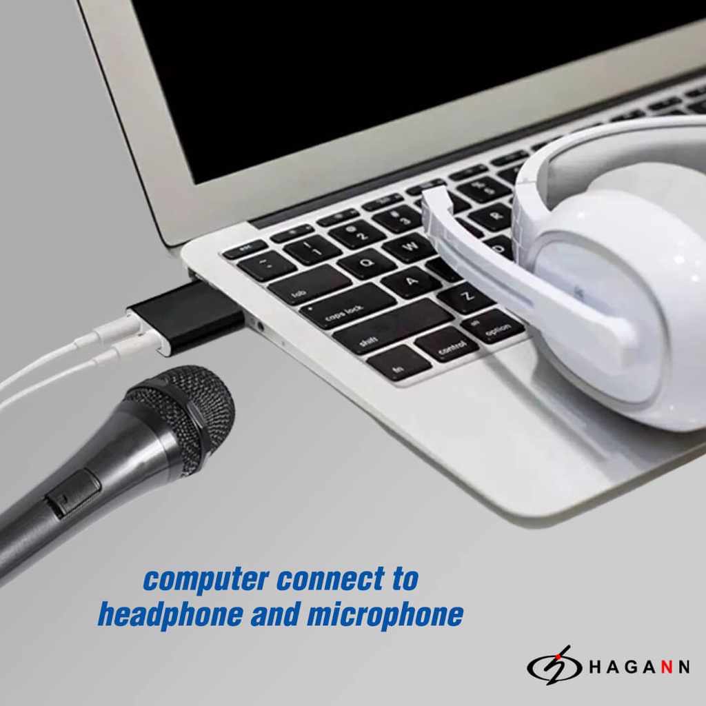 Soundcard 7.1 Converter USB to 3.5mm Aux Mini External Sound Card PC Son Card Audio Komputer Laptop