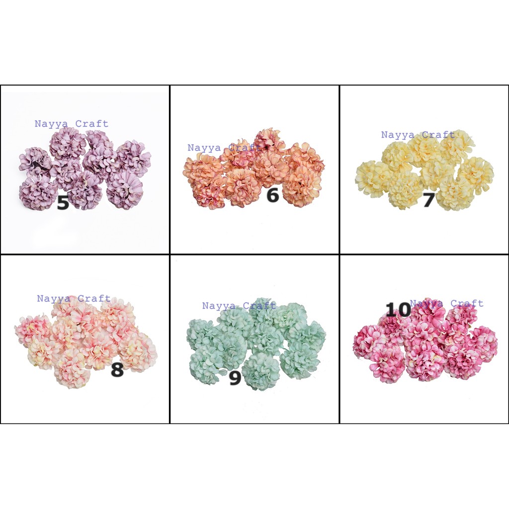 Kepala bunga pompom krisan Hydrangea kelopak bunga Pompom chrysant flower head