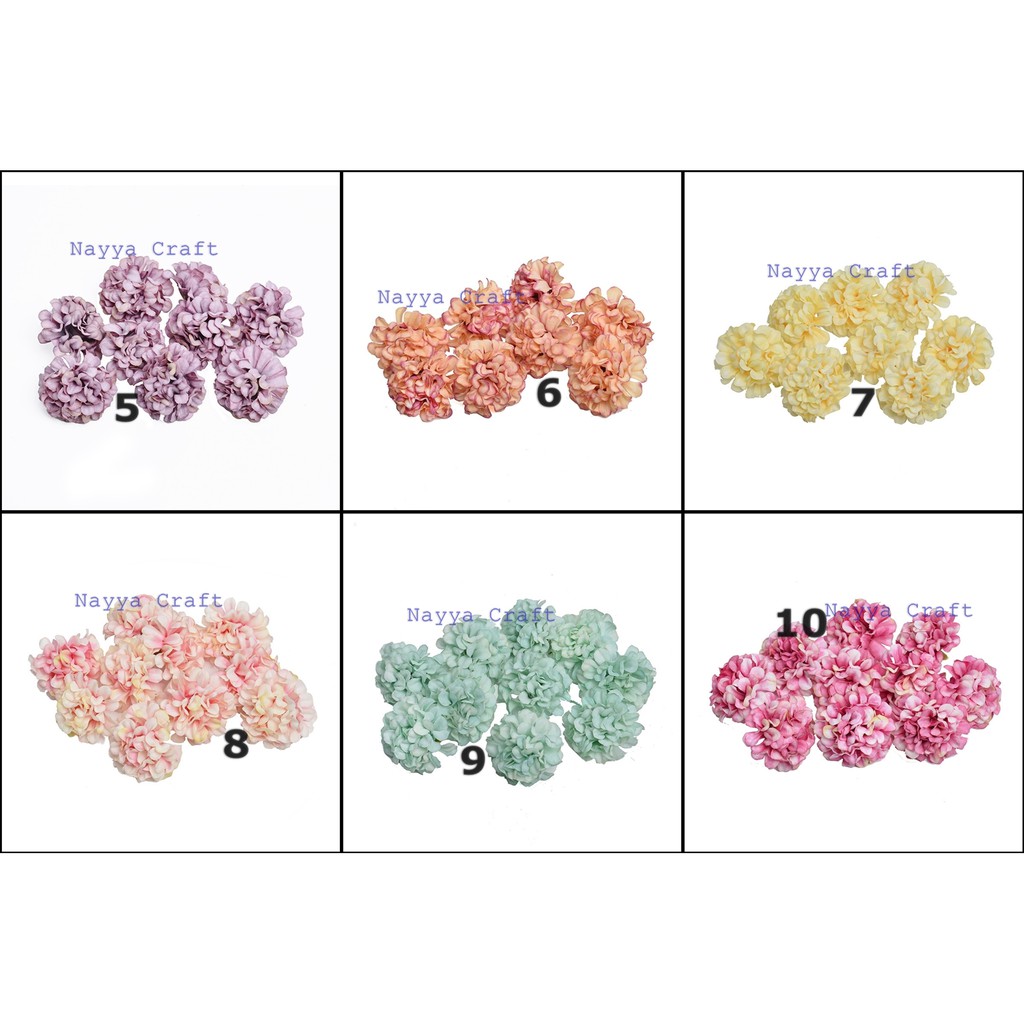 Kepala bunga pompom krisan Hydrangea kelopak bunga Pompom chrysant flower head