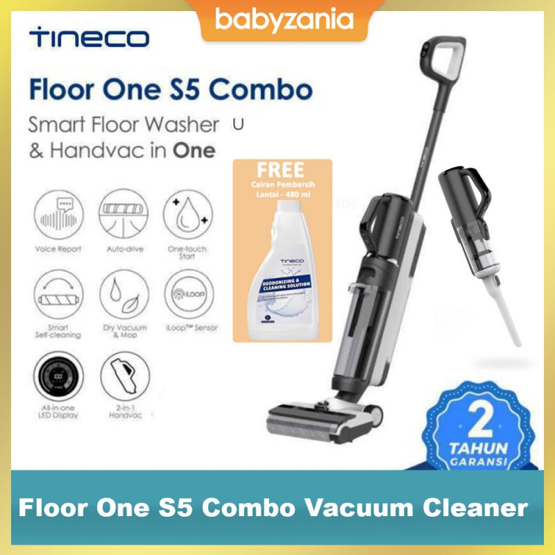 Tineco Floor One S5 Combo Smart Wet Dry Cordless Stick Handheld Vacuum