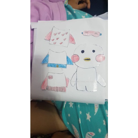 mainan kertas bebek viral