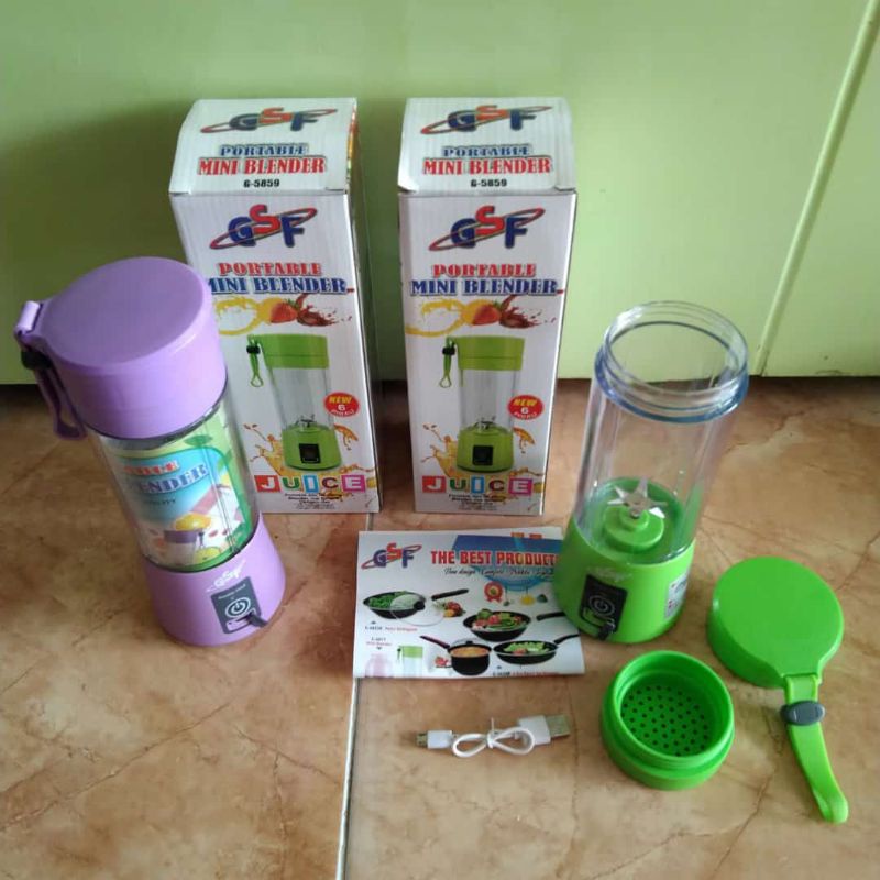 Jual Blender Mini Portable GSF 6 Mata Pisau G5859 Shopee Indonesia