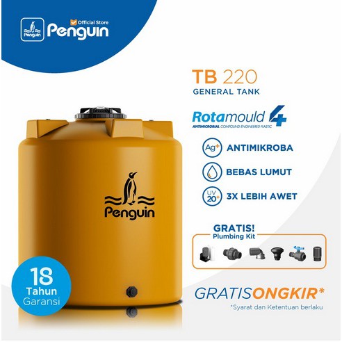 Tangki / Tandon / Toren Air merk Penguin tipe TB 220 (2250L)