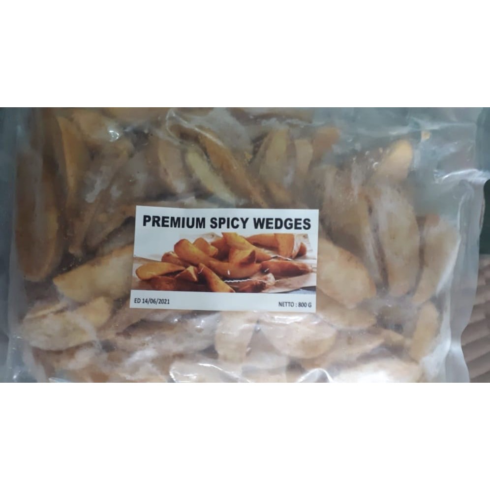 

Kentang Premium Spicy Wedges 800gr