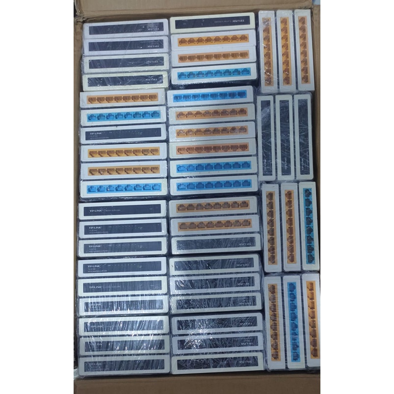 Switch hub Tp Link 8 port 10/100 M + Adaptor BUKAN BARU