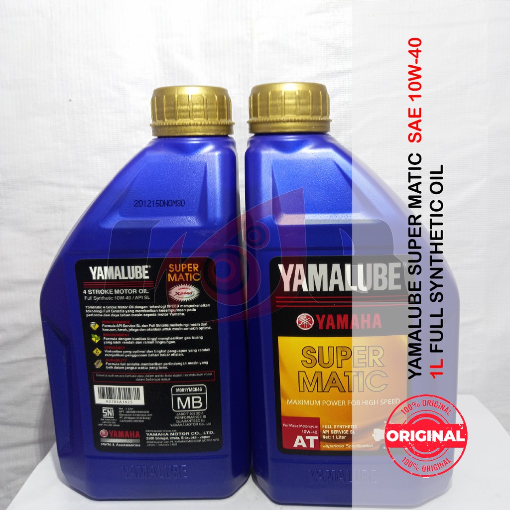 Yamalube Super Matic 10w40 Oli Mesin Motor Yamaha Matik 1L