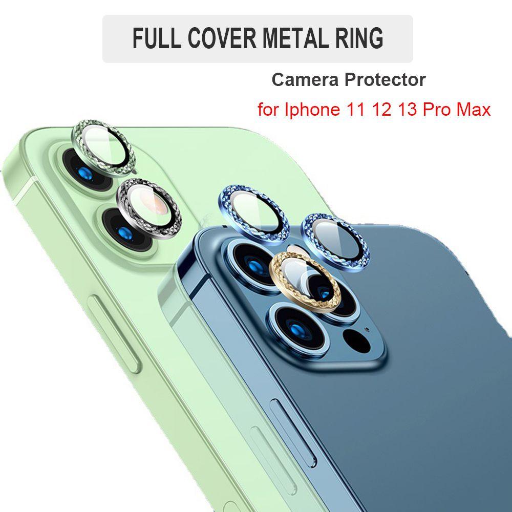 Pineapple Lens Tempered Glass Premium Anti Fragment Metal Ring Protector Film Ultra Thin Plating Aluminium Pelindung Lensa Cover