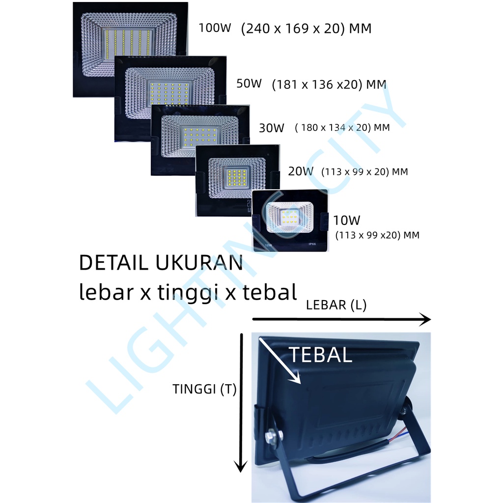 LAMPU SOROT LED LAMPU TEMBAK FLOODLIGHT LAMPU LAPANGAN