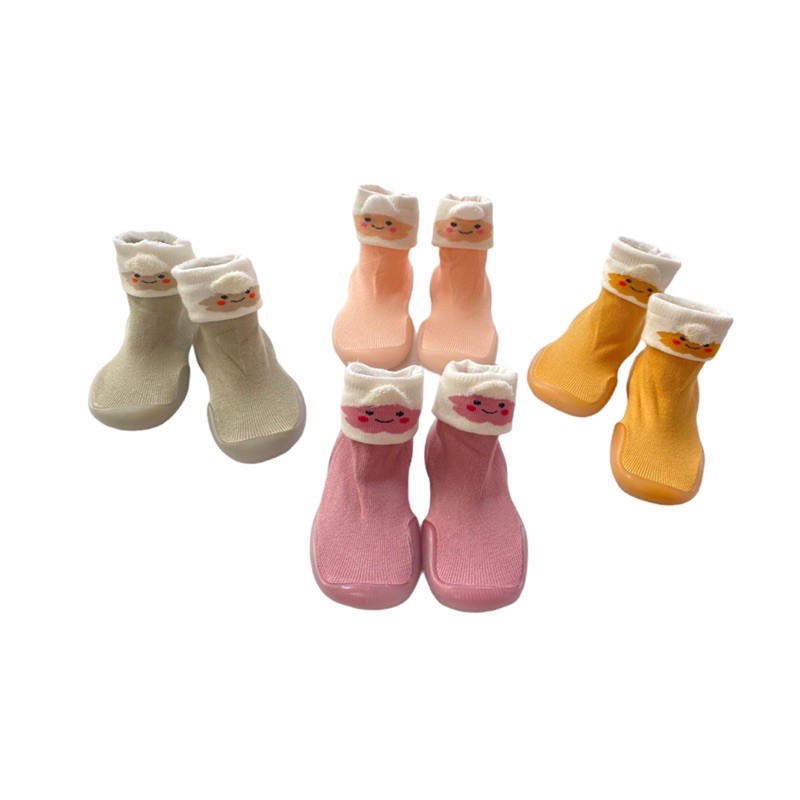 Premium Skidder Prewalkers Shoes Baby Kaos Kaki Sepatu Bayi Newborn Cowok Cewek Alas Karet Antislip