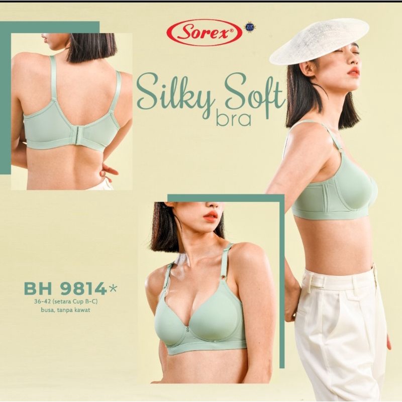 Bh Sorex 9814 silky soft bra cup besar tanpa kawat