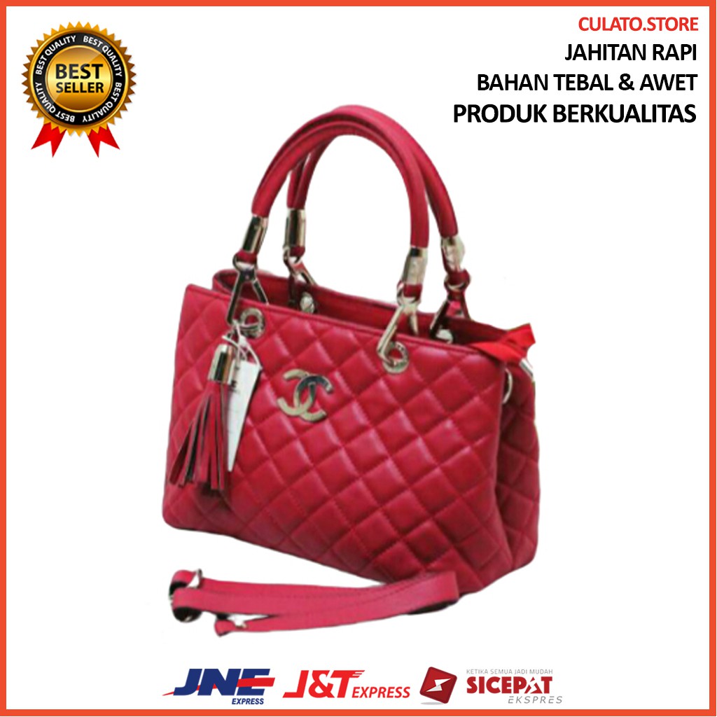 Tas wanita chanel rumbai/tas wanita /tas branded free tali panjang bahan awet dan tebal J7W6