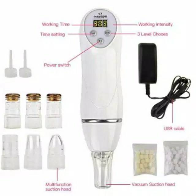 Diamond peeling alat penyedot komedo Microdermabrasi portable mikrodermabrasi microdermabrasion