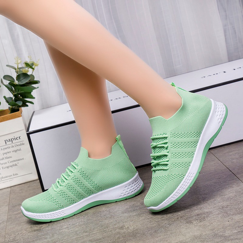 Brozzy Sepatu Wanita Original  D12 / D13 COD Gratis Ongkir Brozzy Import Sneakers Wanita Running Olahraga Senam cewek  Joging-3