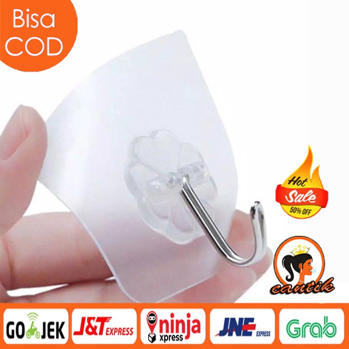 [1Pcs] Gantungan Hook Tempel Hook Ajaib Aksesori Kamar Mandi Kait Dipasang Dinding Bebas Paku