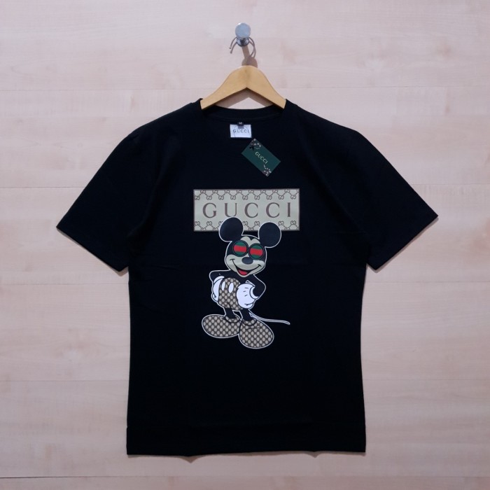 KAOS T SHIRT GUCCI X MICKEY WEAR GUCCI TEE BLACK - M