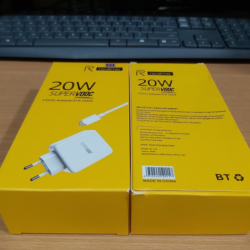 CHARGER REALME ORIGINAL MICRO USB FAST CHARGING 20W