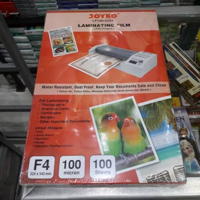 

( Isi 10 Lembar )Plastik Laminating Film Folio 100 Micron JOYKO LF100-2234