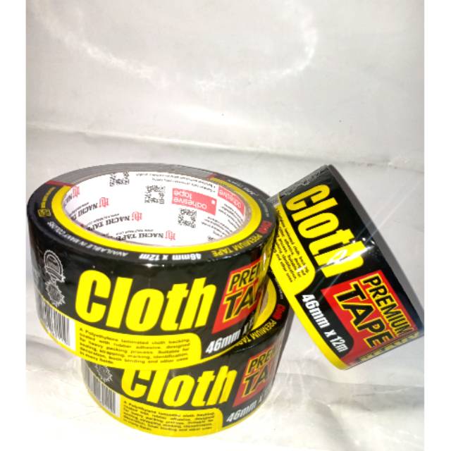 Lakban hitam nachi 46mm / Cloth Nachi 46mm