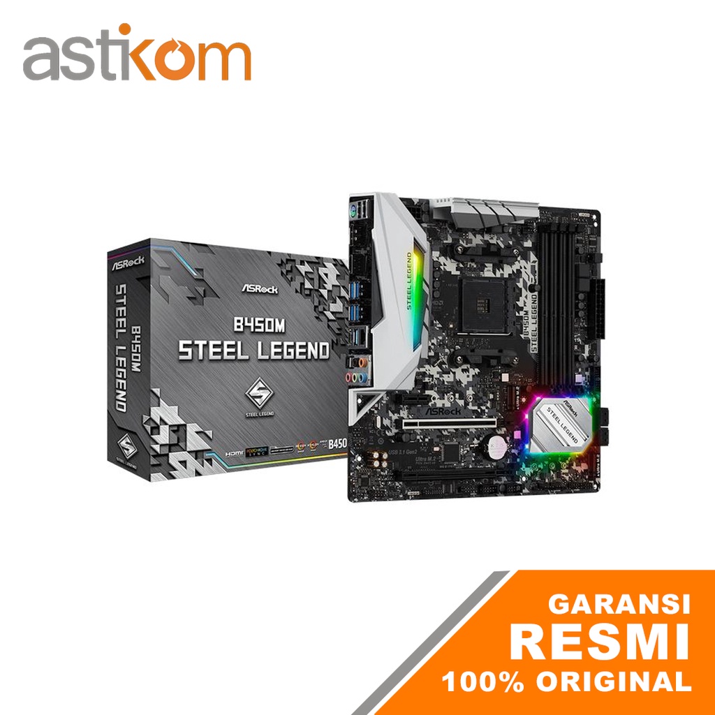 Motherboard ASRock B450M Steel Legend (AM4,DDR4,USB 3.1)