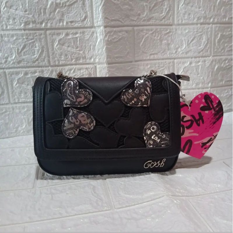 TAS GOSH ART 764(dulu 527)/Gosh love BLACK PRELOVED LIKE NEW
