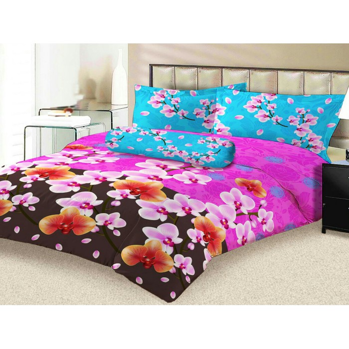 SPREI LADY ROSE ISABEL No 2 QUEEN 160 SEPRAI BUNGA SAKURA PINK VIOLET