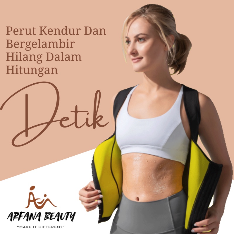 Korset Pelangsing Perut Wanita Pembakar Lemak Tubuh Pengecil Perut Cami Hot Cincher 3 Rows CHS1440