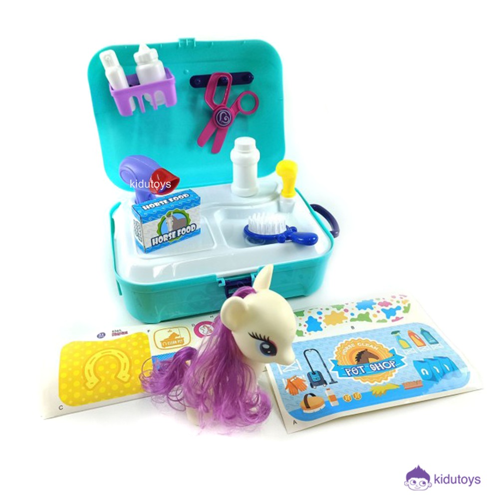 Mainan Anak Back Pack Pony Pet Care Kidu Toys