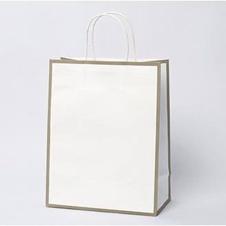 

[DISKON] Kantong Warna Lis Kantong Hadiah Paperbag Baju Kantong Kado - Putih GRATIS ONGKIR