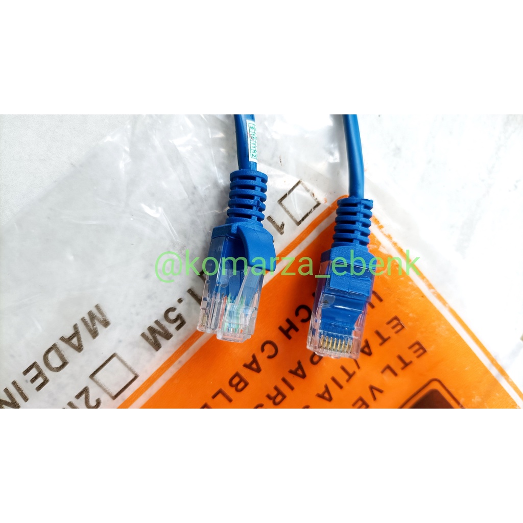 Kabel LAN UTP CAT 5E CAT5E Socket RJ45 RJ 45 Jaringan Network Komputer Wifi Modem Indihome Orbit Dll