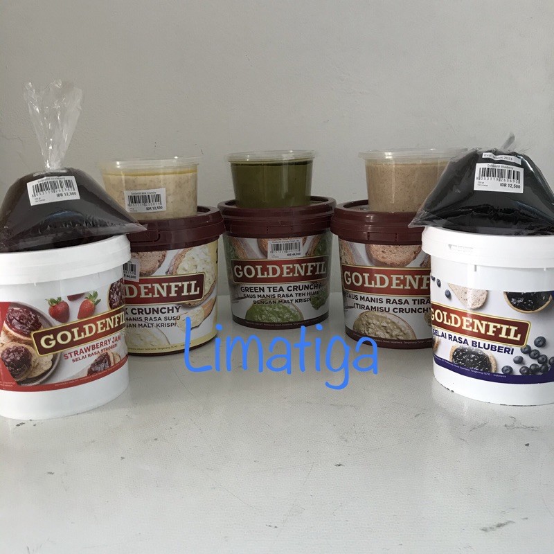 

Goldenfil repack 250 gram dalam bungkus plastic cheese tiramisu choco strawberry milk blueberry