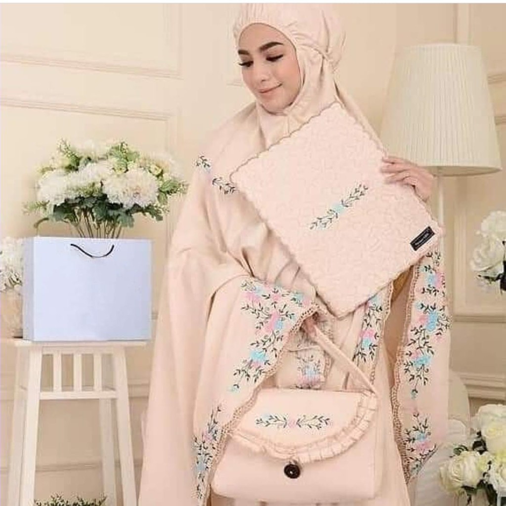 MUKENA TAS CANTIK ALESYAH RAUDOH /BAHAN KATUN BERKUALITAS DAN BISA BAYAR DITEMPAT/COD