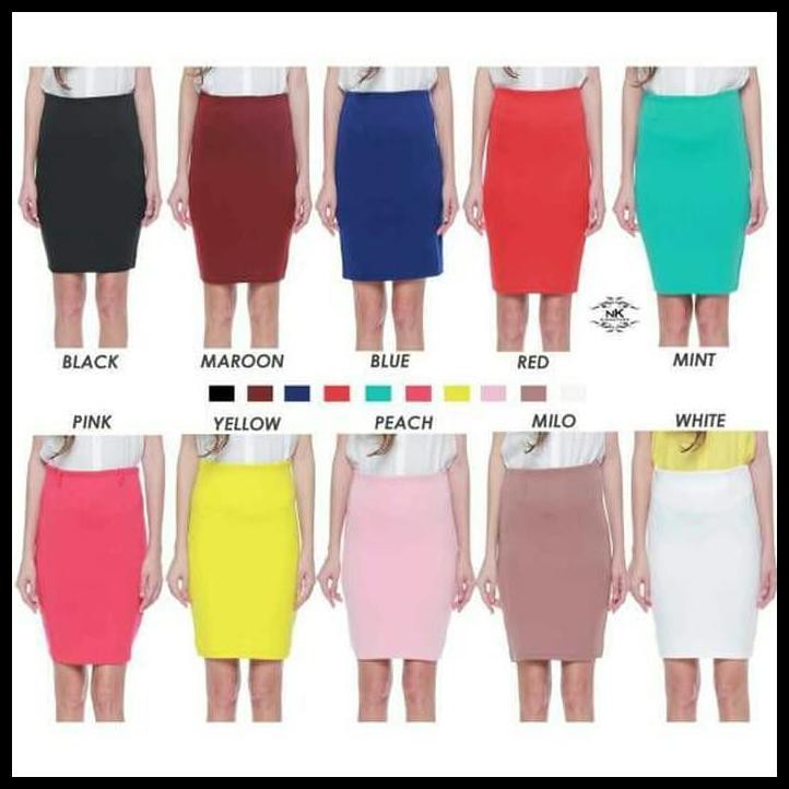 Midi Bodycon Skirt - Rok Span Pendek Ketat Kerja Kantor