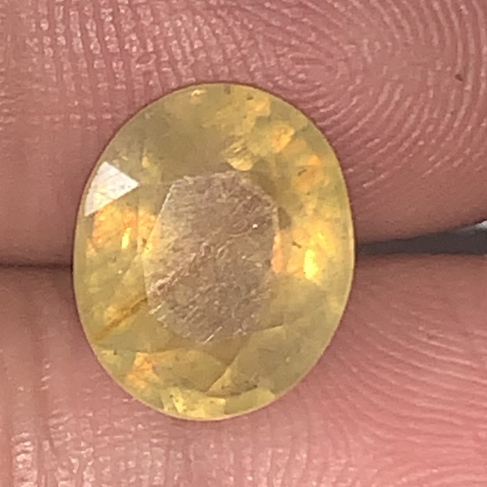 TERLARIS Natural Sapphire Yellow Africa Safir Yakut Afrika Permata Batu Mulia
