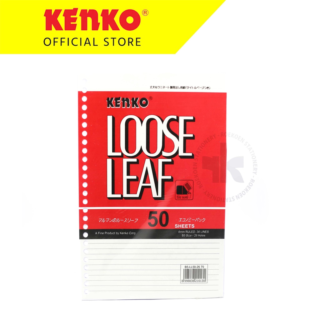 

Kenko Loose Leaf B5 Garis v50