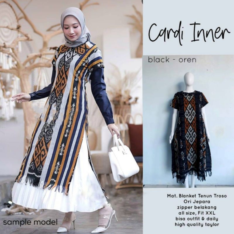 Blouse Cardi Tenun | Bahan Tenun Troso Jepara