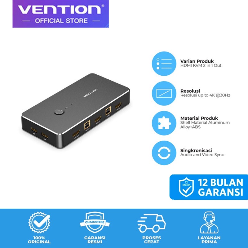 Vention HDMI KVM Switch USB 2.0 Printer Keyboard Mouse