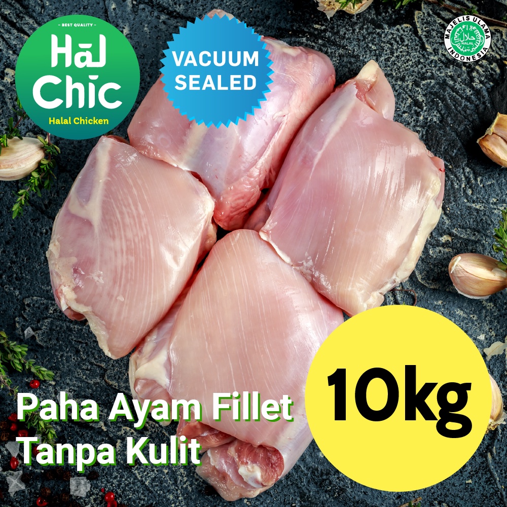 

Paha Ayam Fillet Tanpa Kulit 10 Kg HalChic