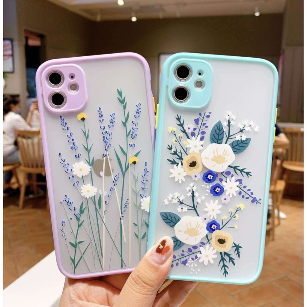 Soft Case Bahan Tpu Motif Bunga Untuk Iphone 11 Pro Max X Xs Max Xr 8 7 Plus Se2020