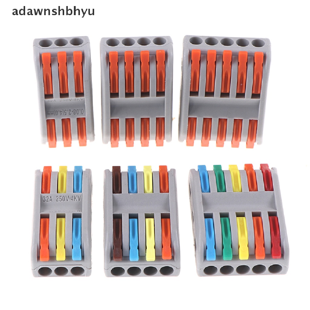 Konektor Kawat adawnshbhyu 5PCS PCT-222 Terminal Block Conductor SPL-2/3Termina Push-In