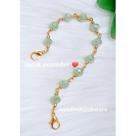 konektor masker crystal | konektor masker hijab | konektor masker hijab | pengait masker hijab | tali masker hijab