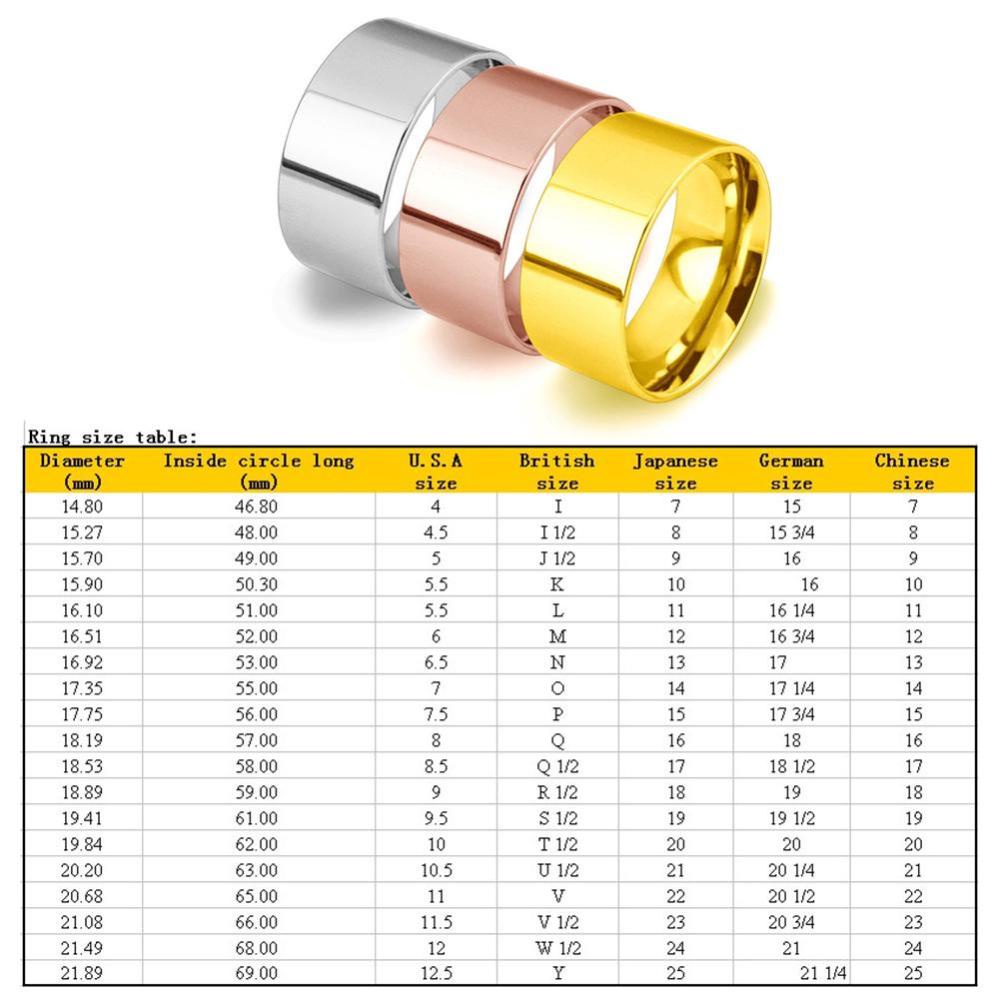 Timekey Cincin Kawin / Tunangan Stainless Steel 10mm Warna Silver / Gold / Rose Gold Untuk Pria / Wanita A6K4