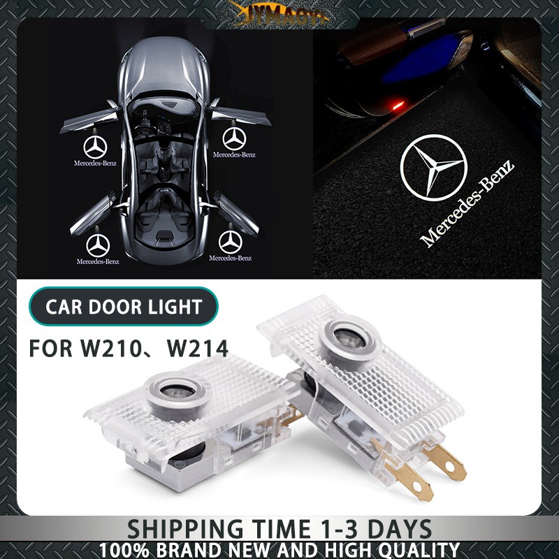 2pcs Lampu Led Proyektor Laser Logo Untuk Pintu Mobil Mercedes Benz Vito E W210 W124