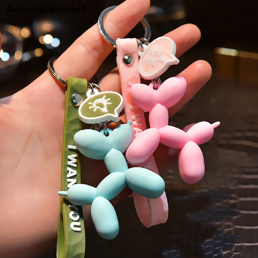 (AdornmentNo1) Gantungan Kunci Bentuk Balon Anjing Lucu Untuk Aksesoris Tas / Handphone