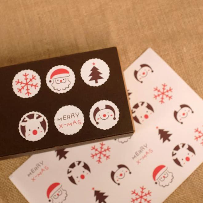 

Murah Di Shopee Sticker Stiker Packaging Tempelan Perekat Packing Natal Christmas Qr0379