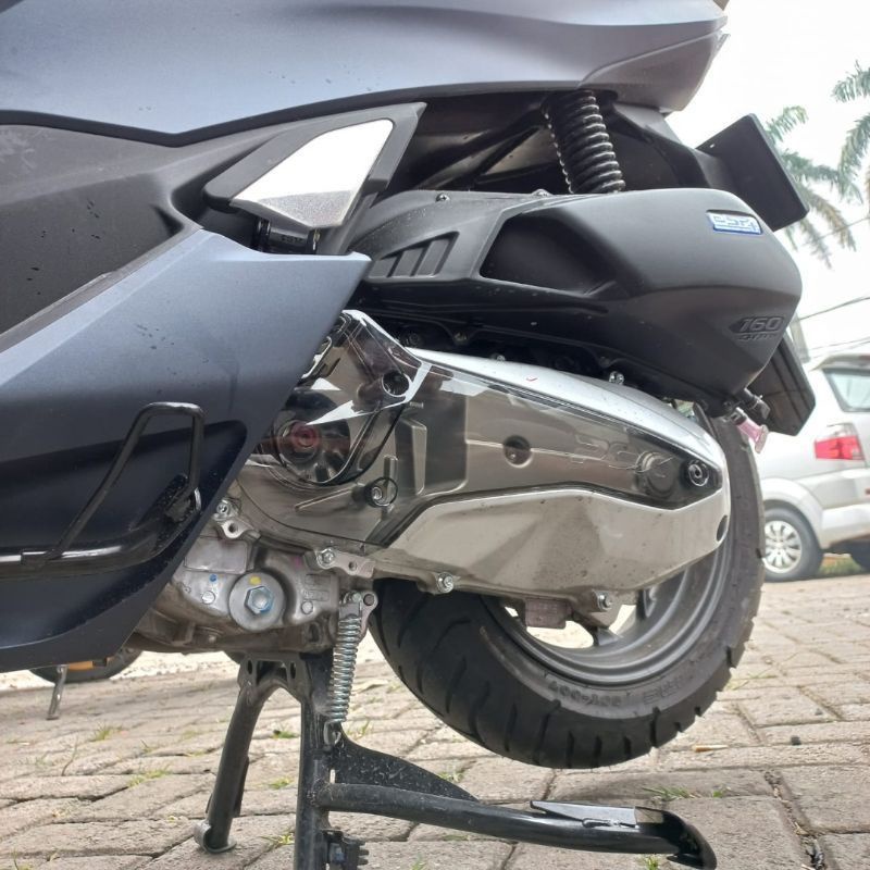 Cover Tutup CVT ADV 160 PCX 160 MIKA Tranparans Smoke MHR Racing